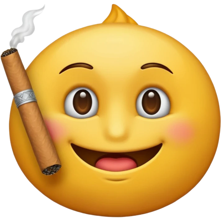 maak een emoji die een sigaret in zijn mond heeft emoji