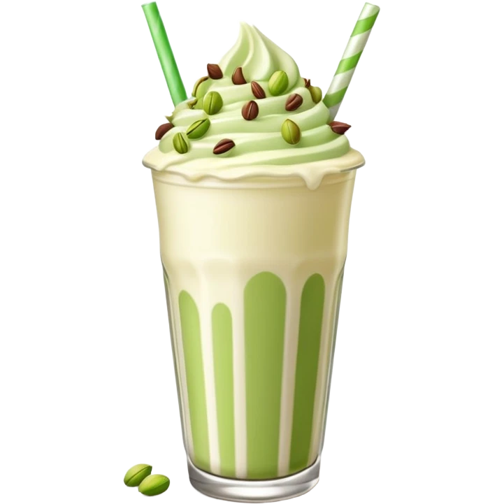 milkshake pistachios emoji