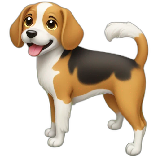 Dog playing on lawn emoji