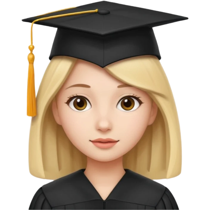 graduating cap girl emoji