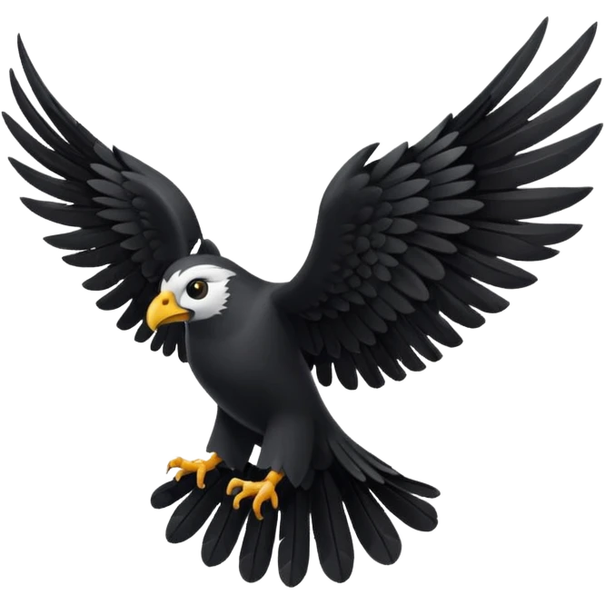only black wings, no birds emoji