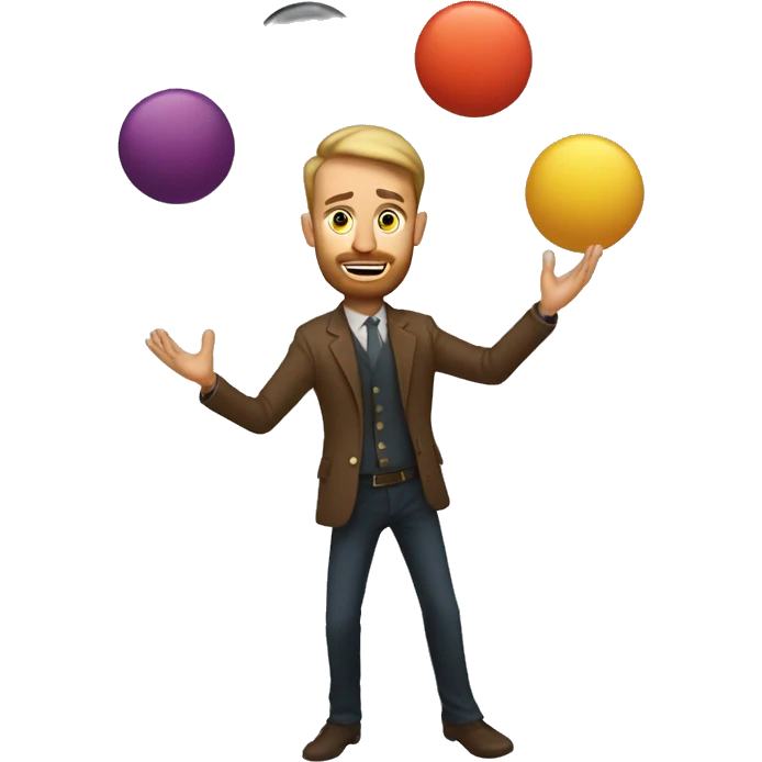 Jonas Griffith juggling emoji