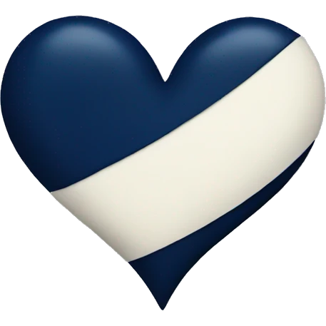 NAVY BLUE HEART  emoji