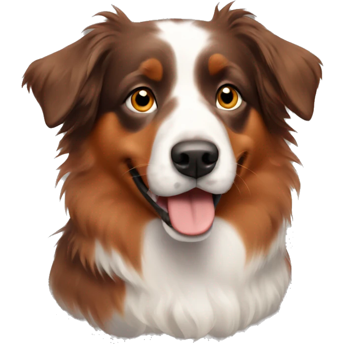 red Australian shepherd emoji