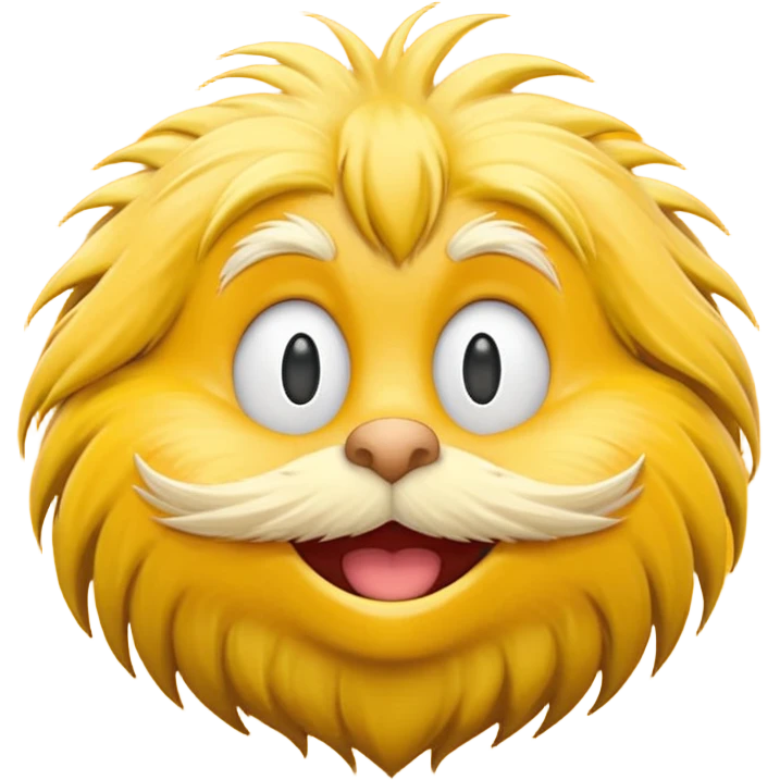 Lorax smiley face standard emoji emoji