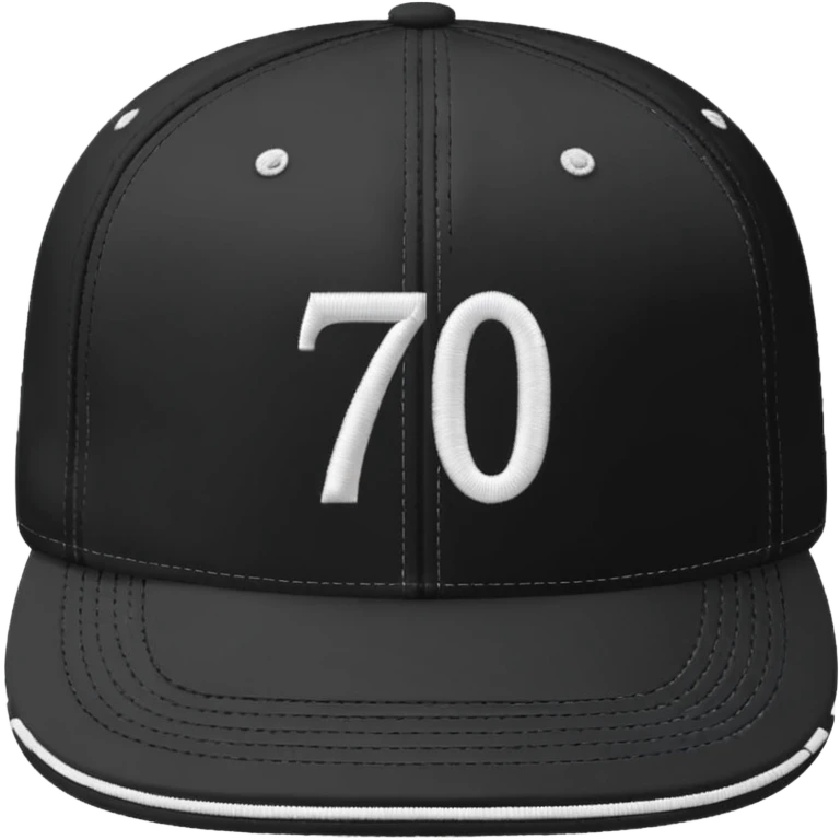 A black cap with the numbers 701  emoji