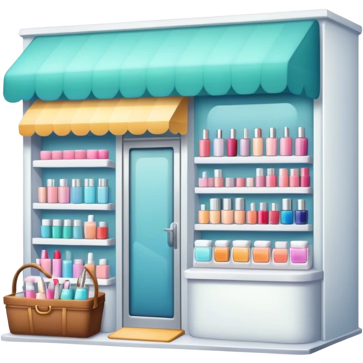 store with cosmetic emoji