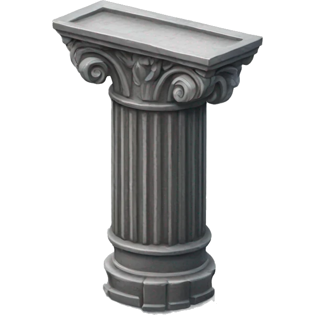cast iron metal column structure emoji