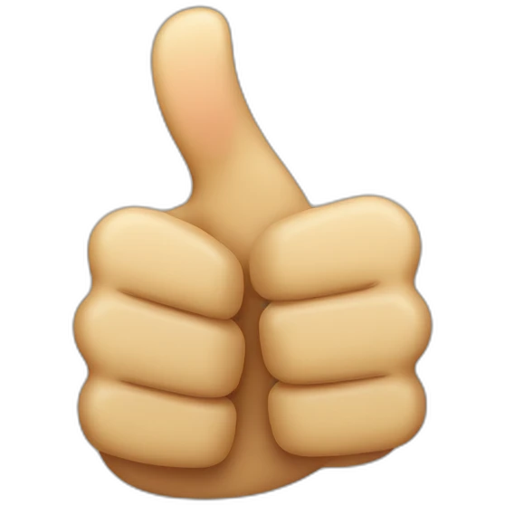 massive thumbs up emoji