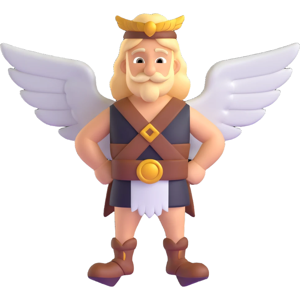Asterix with wings emoji