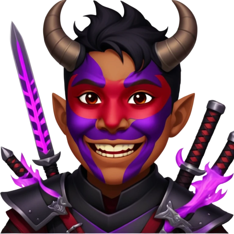 Demon-Horned Warrior emoji