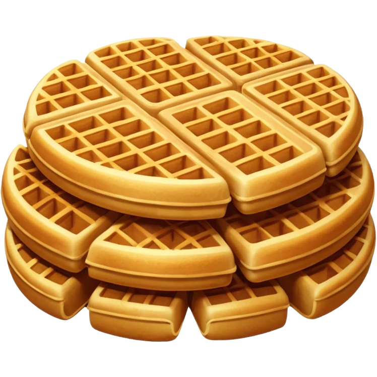 Crispy waffle rolls emoji
