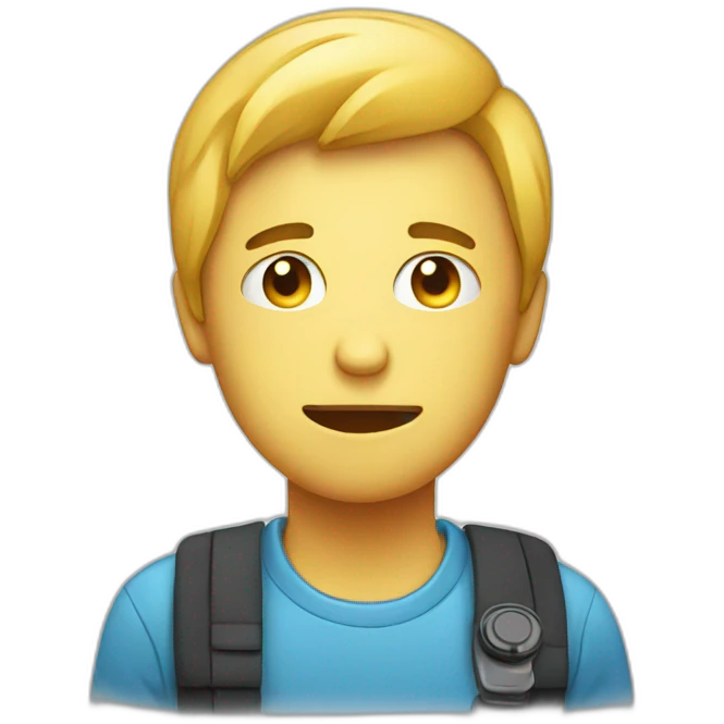 person social media addiction phone emoji