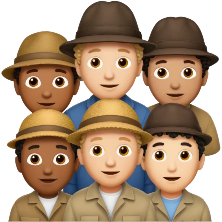 3 Stooges Larry Moe Curly emoji