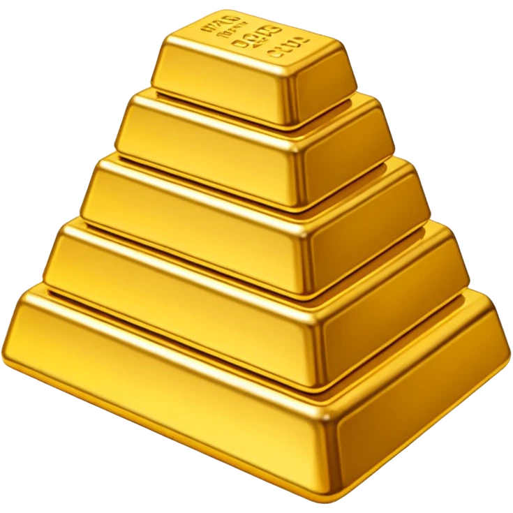 Mountain of gold bars emoji