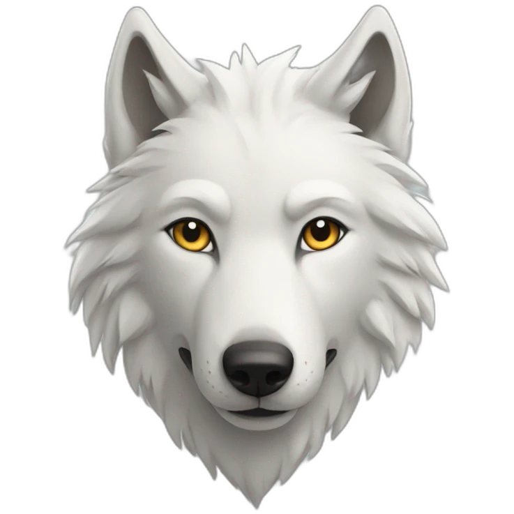white wolf emoji