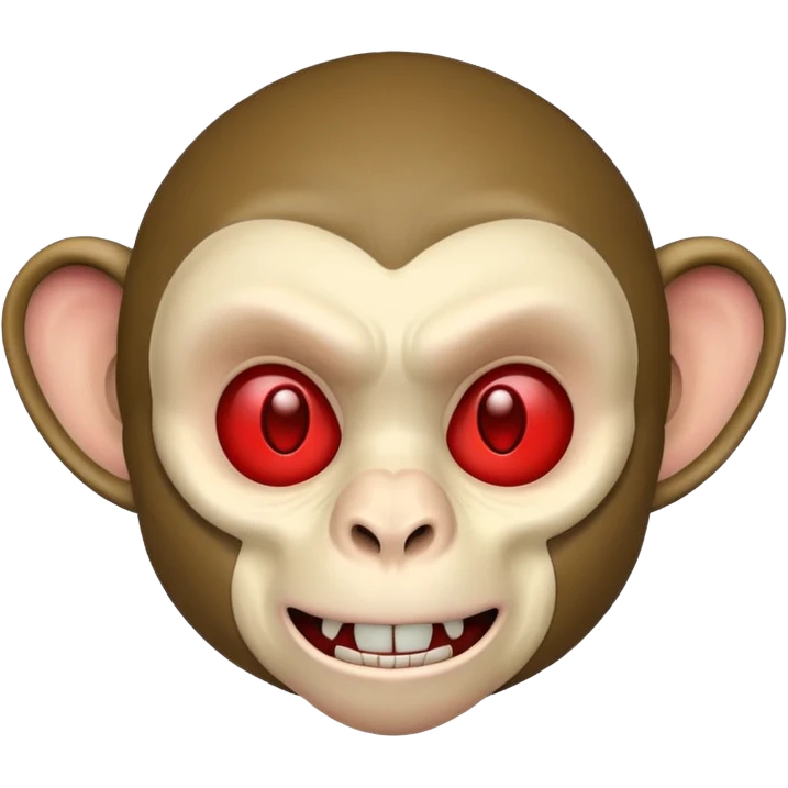 monkey vampire with mask on emoji