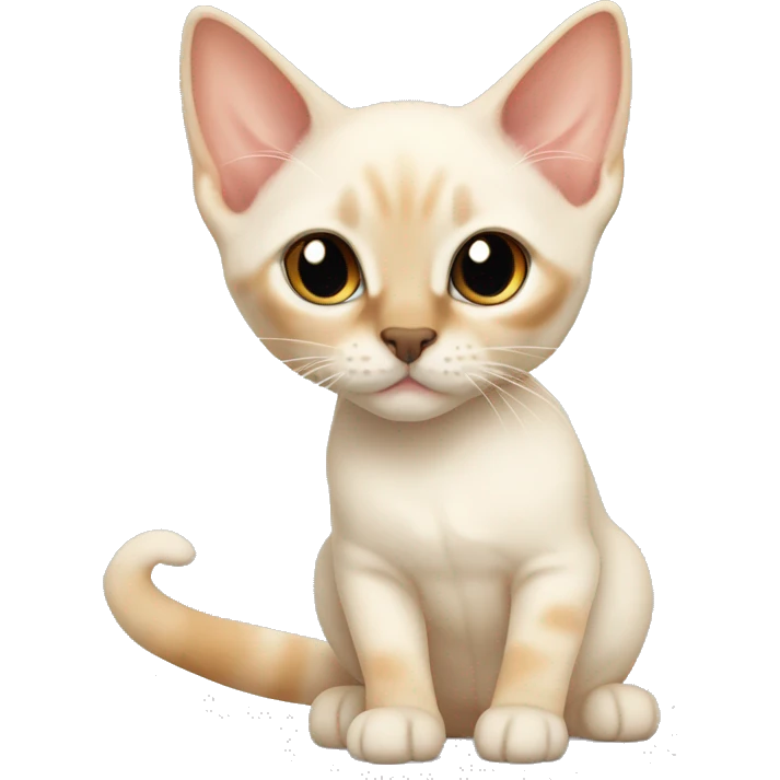 Flame point Siamese kitten emoji