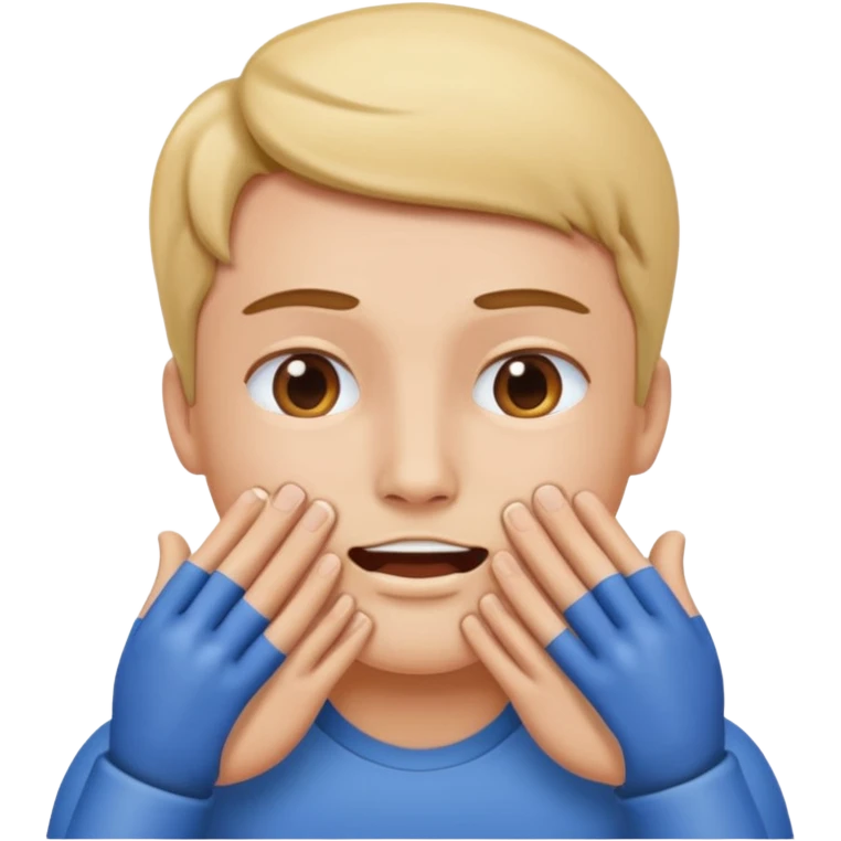 generate an emoticon Massage the masseter muscles emoji