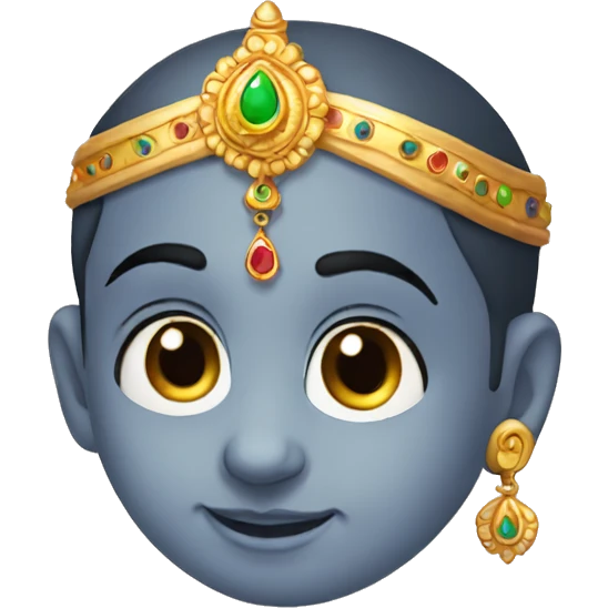 Little krishna with cute eyes emoji
