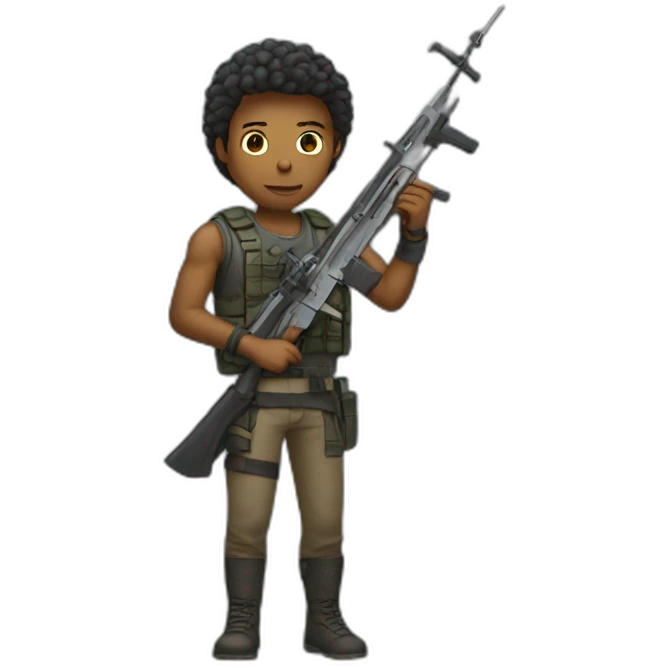 human with weapon emoji