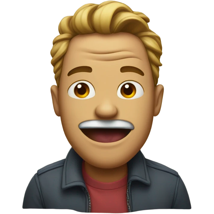 Man with two tongues emoji