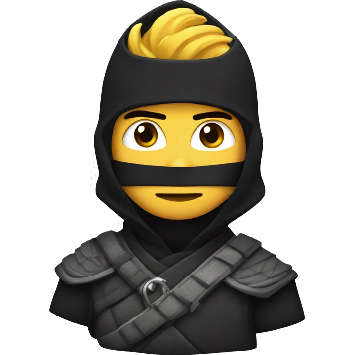 ninja con corona de rey  emoji