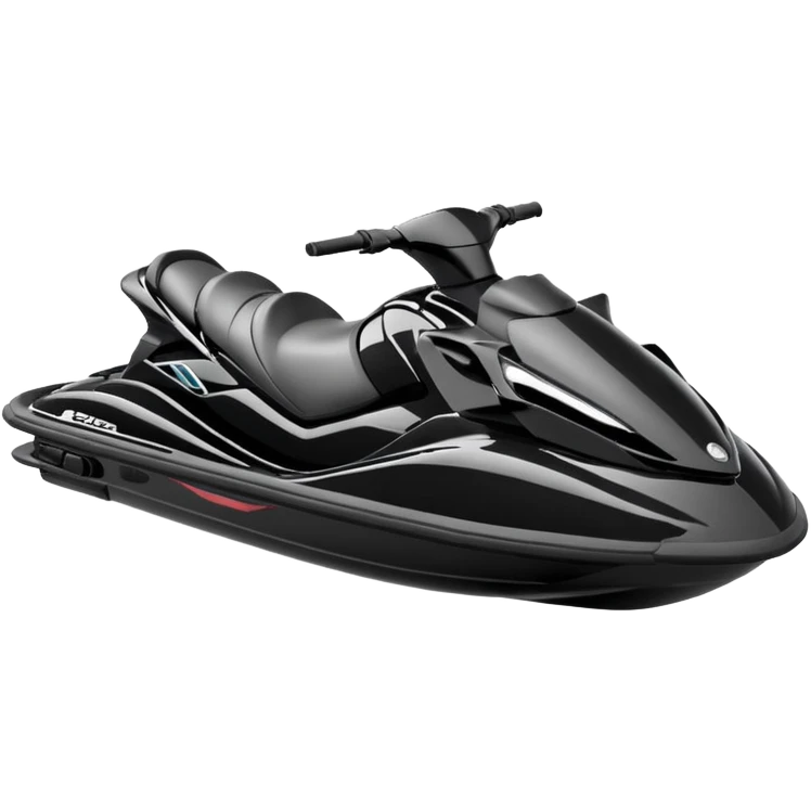 Moto de agua negra emoji