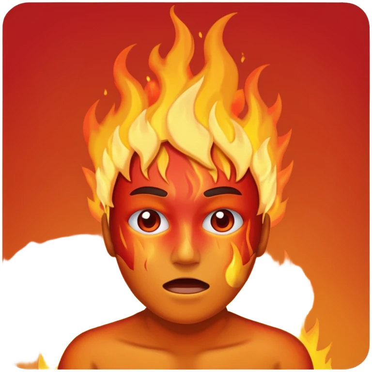 Spontaneous human combustion emoji