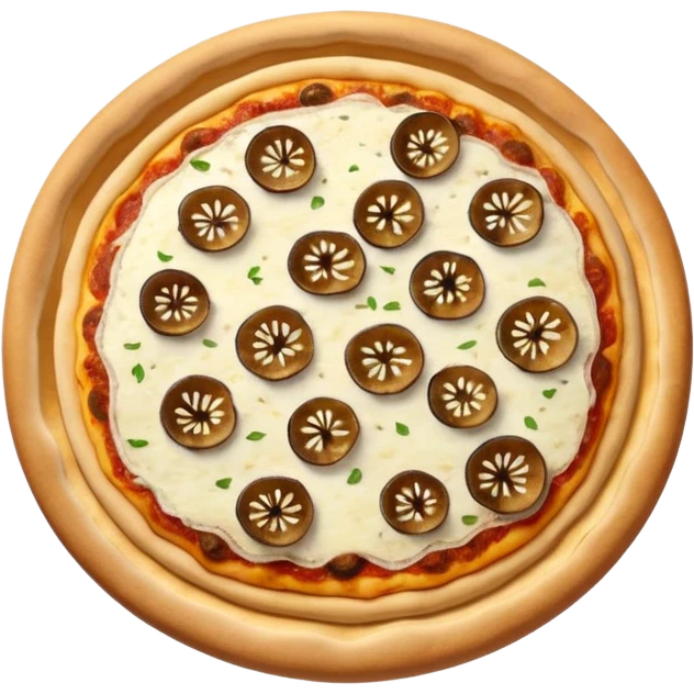 Mushroom pizza emoji