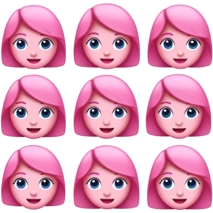 preppy pink emojis emoji