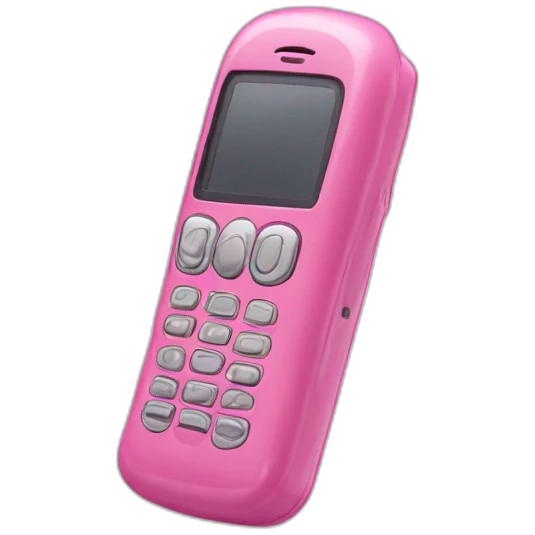 Pink clamshell flip-phone emoji