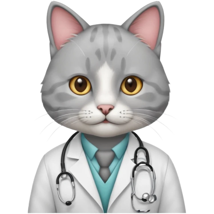 cat doctor emoji