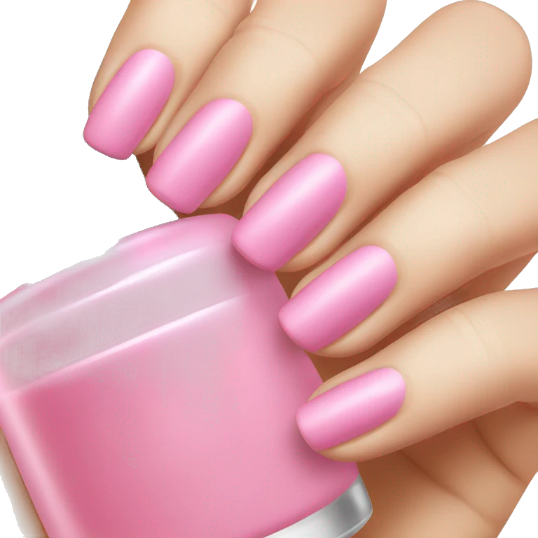 Pink nail polish emoji