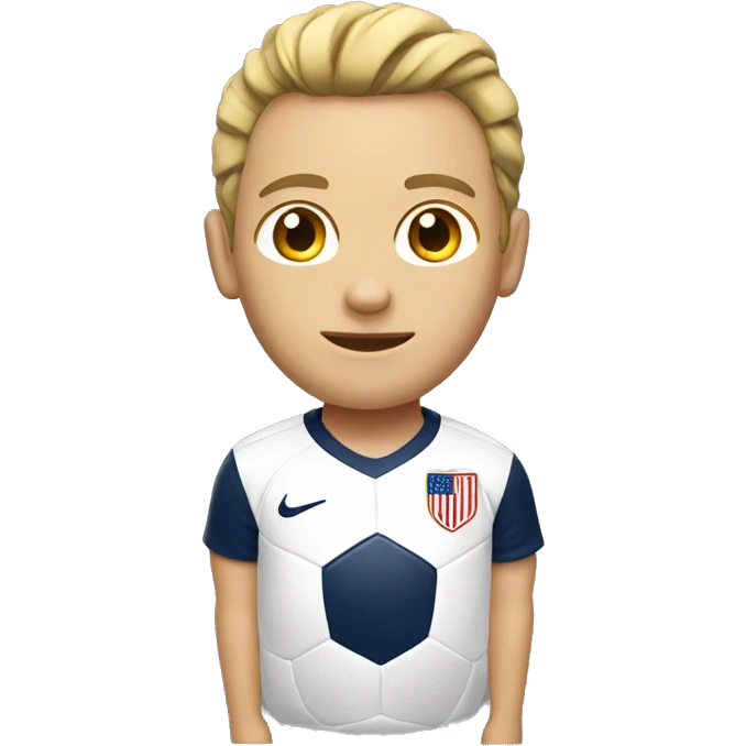 USA white soccer emoji