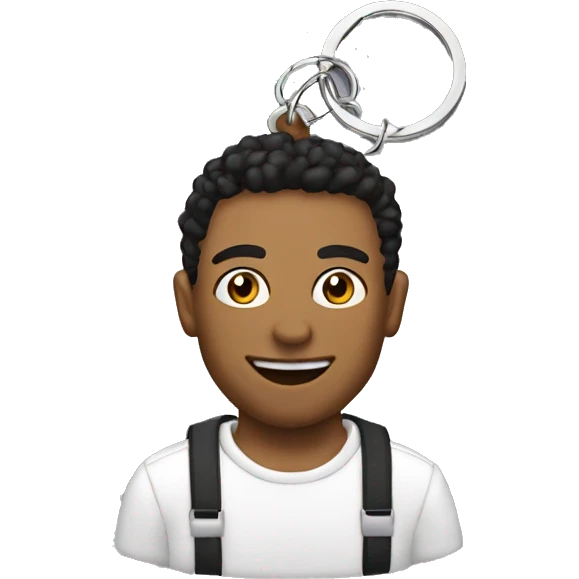 aesthetic keychain with keys emoji