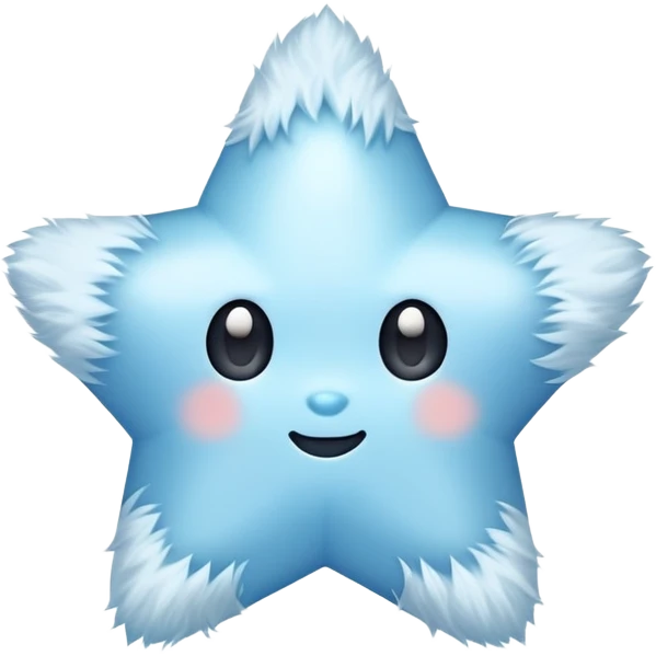 Light blue cute star emoji