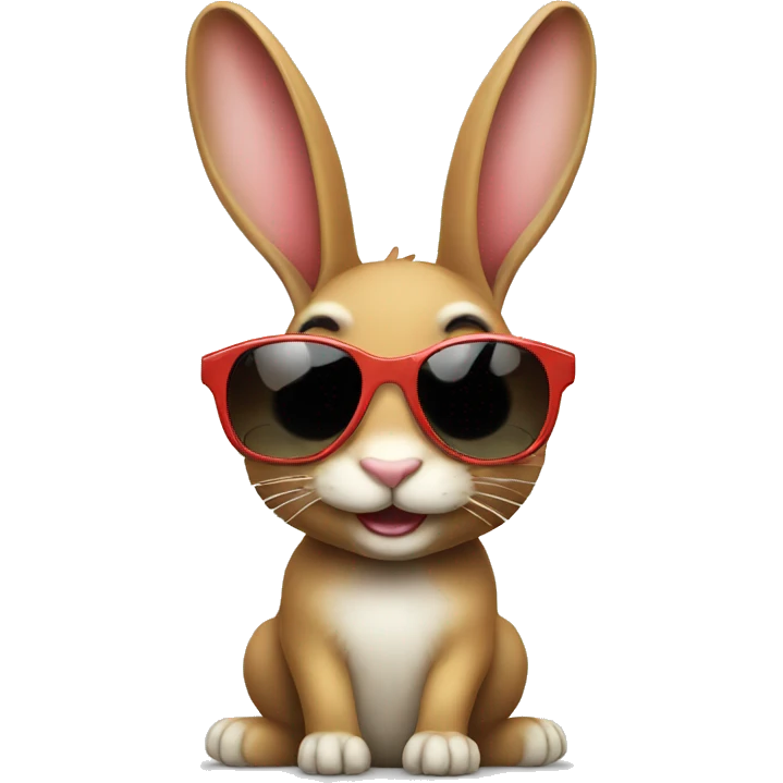 happy rabbit sunglasses emoji