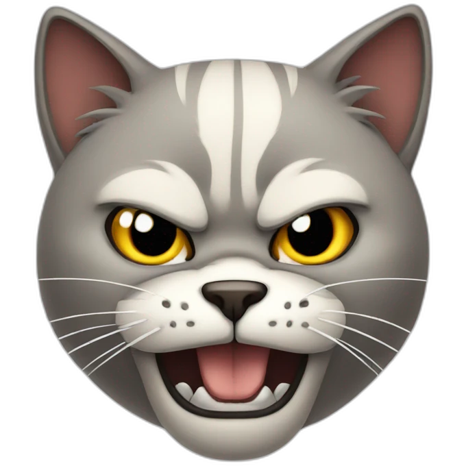 angry cat face emoji
