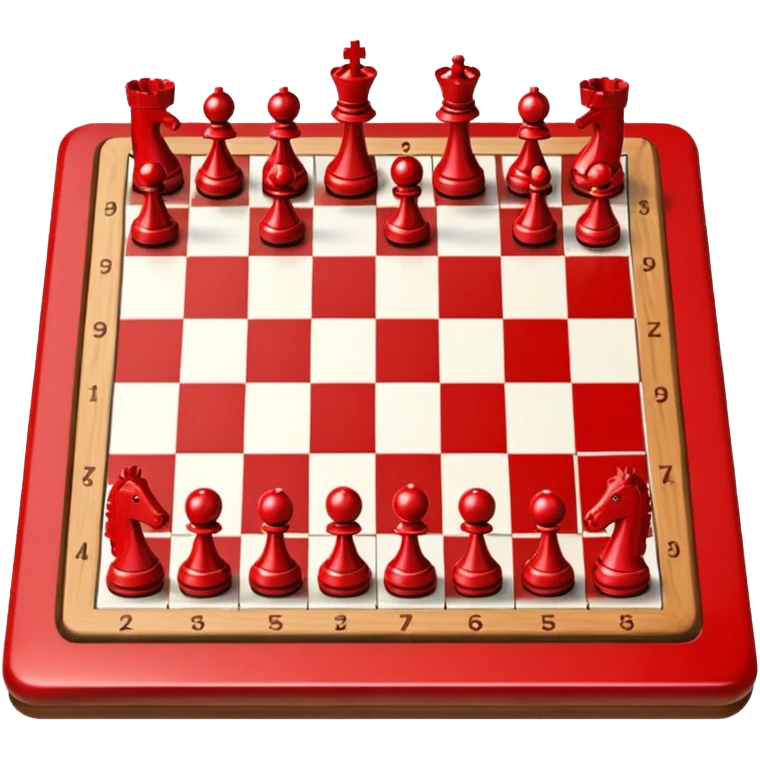 Red chess board emoji