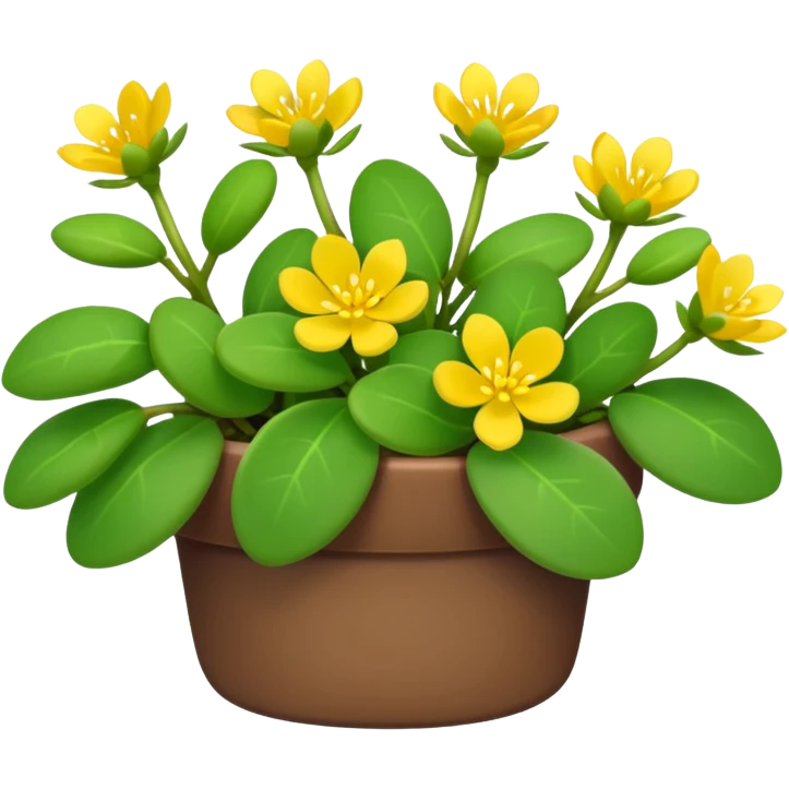 purslane bush plant emoji