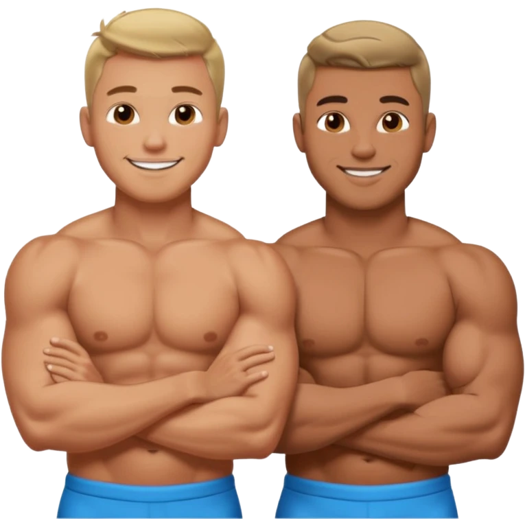 Gay men with no clothes on emoji