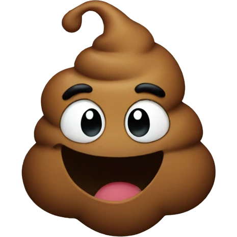 poop happy emoji