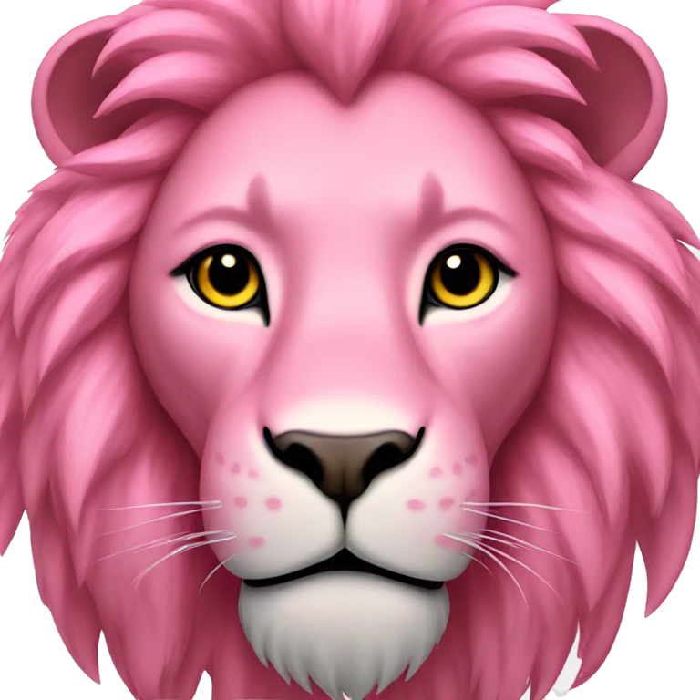 Pink lion emoji