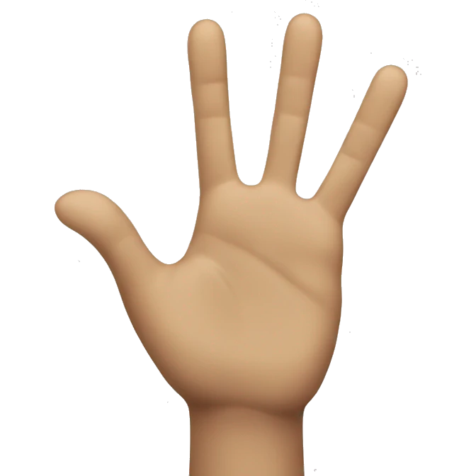 Fun high five emoji
