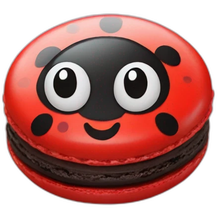 ladybug macaron emoji