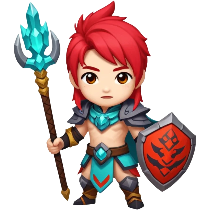 Cute chibi pixel-art character inspired by Dota 2 universe emoji
