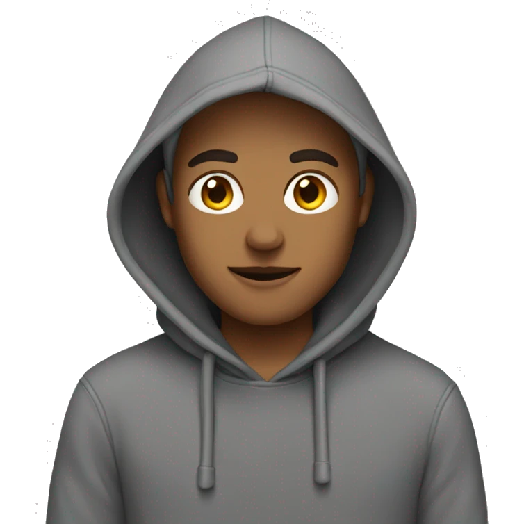 grey hoodie emoji
