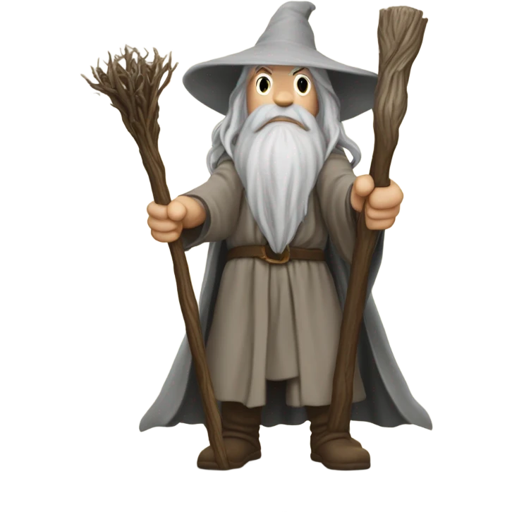 Gandalf saying “you shall not pass” emoji