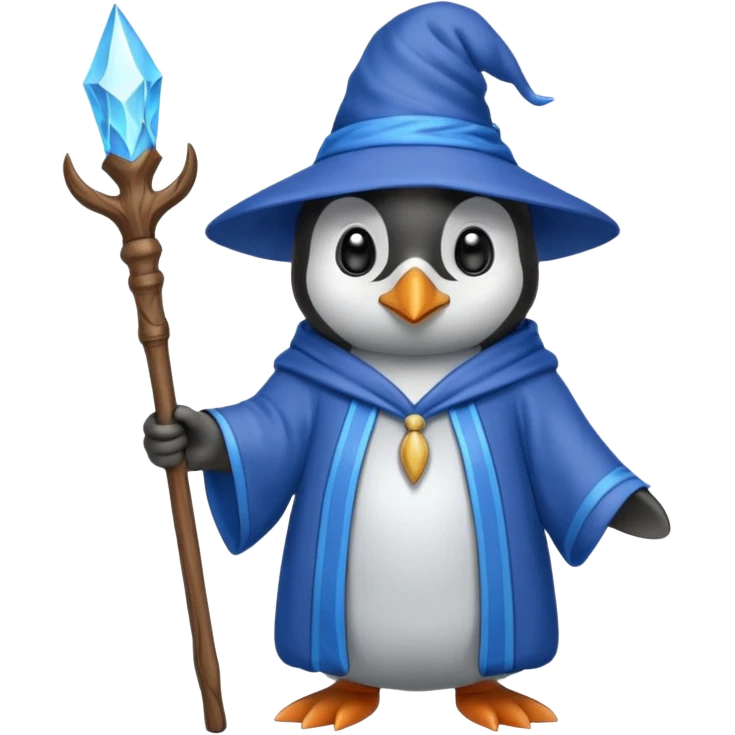 Penguin Wizard emoji